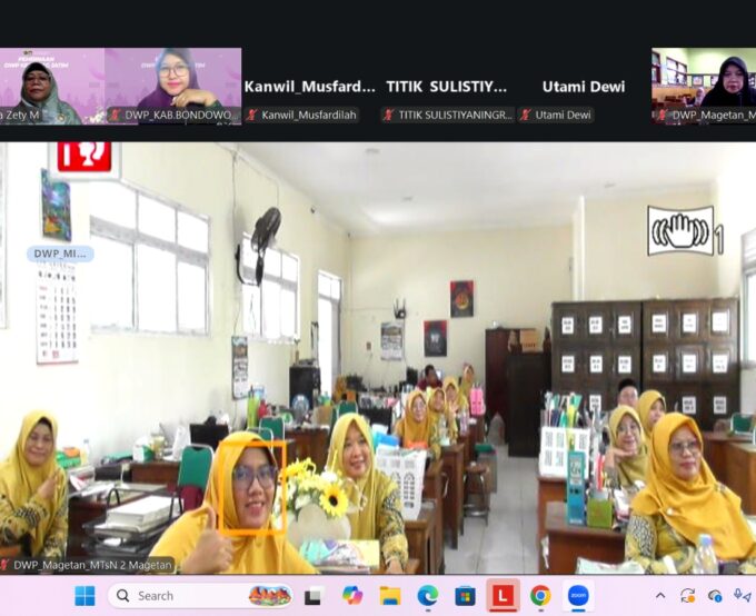 DWP MTsN 2 Magetan Ikuti Pembinaan Literasi Hukum Keuangan dari DWP Kanwil Kemenag Jatim