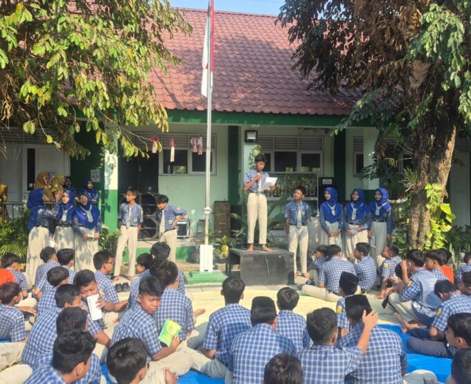 Kampanye Calon Pengurus OSIS dan DP MTsN 2 Magetan Berlangsung Meriah